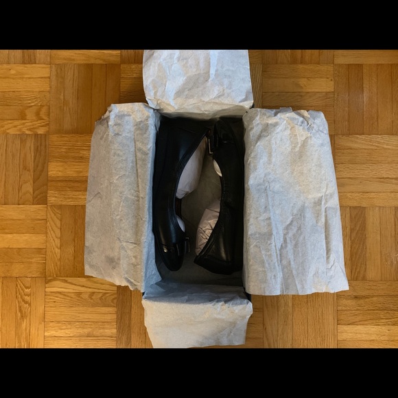 Cole Haan Elsie Ballet II Bow Flat Black New 6 - Picture 13 of 14